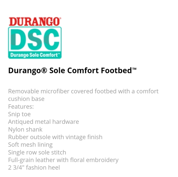 Crush by Durango Women's 6.5M Golden Wildflower Western Boot DRD0439 - Picture 9 of 9